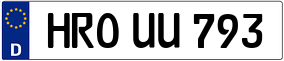 Trailer License Plate